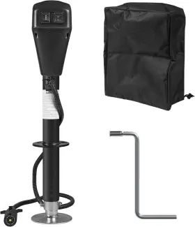 As61 Yellow Jacket Electric Trailer Jack 7 Way Plug 5000lbs Power Tongue 9.84 Inch -33.85
