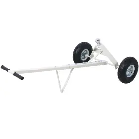 W46542359 Yellowcat 600 Lb Pneumatic Tire Trailer Dolly Gray - 600lb Tongue Weight
