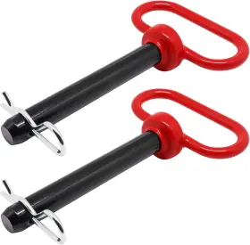 Yugtcen-yug22111108 Yugtcen Hitch Pin 2 Pcs 5/8 X 4 Inch Tractor Towing Red