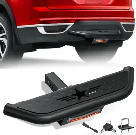 Yzona 795802469086 Tow Hitch Step Trailer For 2 Inch Receiver With Flat And Brake Light
