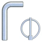Curt 19250 Replacement Gooseneck Safety Chain Anchor Pins For Pn# 60617 New. Price: $14.36.