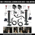 Bulldog 50K Electric Leveling Dual Motor Landing Gear Set Trailer Jacks Crank New. Price: $2865.99.