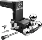 & Stow Adjustable Trailer 2" Receiver 5" Drop HITCH10,000 Gtw Tri-ball New. Price: $179.99.