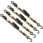 Cargoloc Ratchet Tie Downs 32575 4 Pc. 1" X 8' 1000 Lbs S-hooks Camo New. Price: $19.99.