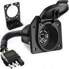 4 Way Flat To 7 Round Blade Trailer Adapter Wiring Harness Pin New. Price: $17.91.