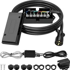 Rvguard 7 Way 8 Foot Trailer Cord With Gang Junction Box Kit, Include 12V Brea. Price: $39.06.