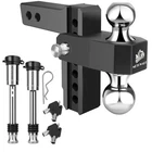 Trailer Hitch 6 Inch Drop 500 Lb Double Stainless Steel Lock Black 79829 Fits New. Price: $179.99.