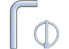 Curt 19250 Replacement Gooseneck Safety Chain Anchor Pins (60617) New. Price: $38.09.