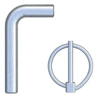Curt 19250 Hitch Pin Trailer Chain Hook Retainer W/anchor And Lynch New. Price: $30.66.