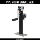 Curt 2000 Pound Pipe-mount Swivel Trailer Jack Sidewind Handle 10" Travel 28321 New. Price: $81.99.