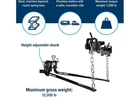 Camco 48058 Eaz-lift Elite Weight Distribution Hitch W/sway Control 1200 Lb. Tw New. Price: $368.68.