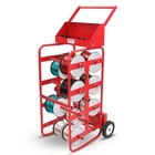 Bisupply Wire Spool Holder Caddy - 11 Axle Rolling Bulk Filament Cable Rack New. Price: $162.99.