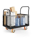Platform Truck Cart Foldable 1800 Lb 4 Wheel Hand Dolly Black Garveetech Cage New. Price: $299.99.