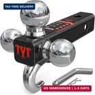 Tyt Trailer Hitch Mount With Tow Hook,fits 2 Inch Receiver,triple Balls New. Price: $51.14.