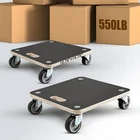 (2 Pack) Heavy Duty 551LB Square Moving Dolly - 3" Tpr Wheels, Sturdy Plywood... New. Price: $73.21.
