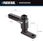 Reese Towpower 21141 Trailer Hitch Ball Mount, Fits Inch Square Receiver, 5.25 New. Price: $53.99.