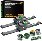 Rhino Usa TD-RSRE2X10-ETRK-GRY 2" 10' Retractable E-track Ratchet Straps New. Price: $64.90.