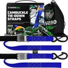 Rhino Usa Rno-camsoft-blu 1.5" X 8' Cambuckle Tie-down Straps New. Price: $32.53.