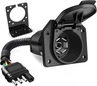 Mictuning Flat 4 Way 7 Pin Round Blade Trailer Adapter Wiring Plug Connector New. Price: $20.69.
