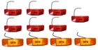 7 Red 4 Amber Led Bargman 99 Replacement Marker Lights Rv Truck Trailer 225 New. Price: $42.83.