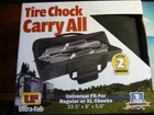 New Ultra-fab Rv Tire Locking Chocks Black Universal Carry All Bag 22.5"X8"X5.5". Price: $17.95.