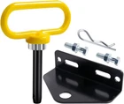 Towing Hitch Set, Universal Heavy Duty Zero Turn Mower Trailer Yellow+black New. Price: $23.23.