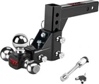 Tyt Adjustable Trailer Hitch Mount, (1-7/8'' X Tri-ball, Black New. Price: $126.47.