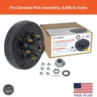 Curt 2024013262 12" Brake Drum Hub Kit With Installed Bearings On 5-1/2", New. Price: $163.09.