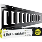 Dc Cargo Tie Down Rails 8 Ft. Black Powder Coated Steel E-track 1-PACK New. Price: $64.99.