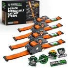 Rhino Usa Retractable Ratchet Straps (2PK 1INX10FT) Orange New. Price: $42.90.