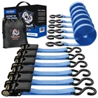 Cartman X 15' Ratchet Tie Down Up To 1500LBS 6PK In Carry Bag, Cargo Straps New. Price: $43.11.
