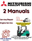 Mitsubishi FD150A Diesel Pnuematic Tire Forklift Service Engine Manual Pdf Usb Like. Price: $40.00.
