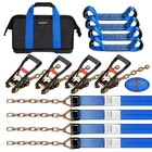 8 Point Roll Back Vehicle Tie Down Kit, With Heavy-duty Chain Extension Bo... New. Price: $208.26.