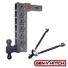 Geny Mega-duty 21K 18" Drop 2.5" Adjustable Hitch Stabilizer Dual Ball 3K Tongue New. Price: $769.95.