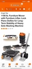 Oneon OM-500/P 1100LB Furniture Mover Lock Piano Dollies Anti-slip With Lifter New. Price: $25.00.