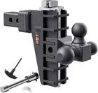 Adjustable Trailer Hitch, Tri-ball (1-7/8" X 2" 2-5/16") Drop 2.0 Inch New. Price: $201.22.