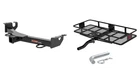 Front Mount Trailer Hitch + Cargo Carrier Basket Folding Curt 2IN Receiver 31016 New. Price: $494.99.