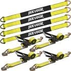 Heavy Duty Car Trailer Tie Down Straps 4 Pack Kit- 2" X 8' Ratchet Wit... New. Price: $102.32.