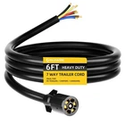 Islewire Heavy Duty 7 Way Trailer Cord - 6 Feet, Weatherproof & Corrosion Res... New. Price: $43.73.