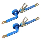 Usa Pack 2" X 8' Ratchet Tie Down Strap W/flat Snap Hook Car Hauler Tow Truck New. Price: $46.48.