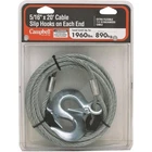 Campbell 5/16"X20' Tow Cable New. Price: $49.75.