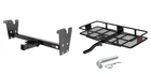 Front Mount Trailer Hitch + Cargo Carrier Basket Folding Curt 2IN Receiver 31018 New. Price: $574.99.