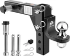 Metoware Adjustable Trailer Hitch Ball Mount, 2" Towing 7500 Lbs, Black New. Price: $90.98.