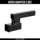 Curt Trailer Hitch Adapter 2 Inch Receiver Drop Or Rise 7500 Pounds 45798 New. Price: $82.99.