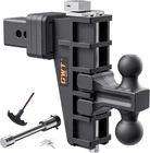 Dual-ball Adjustable Trailer HITCH(2"&2-5/16"), Fits 2.5 Inch Receiver New. Price: $252.00.
