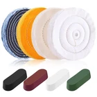 8PCS 6 Inch Buffing Wheels Kit 1/2" Arbor Bench Grinder Polishing Pad Set New. Price: $33.10.