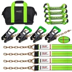 8 Point Roll Back Vehicle Tie Down Straps Kit, 2" X 16', Heavy Duty Car Hauli... New. Price: $226.43.