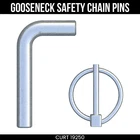 Curt Replacement Gooseneck Safety Chain Anchor Pins Fits 60617 19250 New. Price: $32.99.