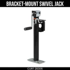 Curt Bracket-mount Swivel Jack With Side Handle 2000 Lbs 15 Inch Travel 28306 New. Price: $98.99.