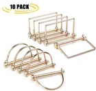 10PACK 1/4" Trailer Coupler Safety Snap Locking Pin Square And Arch Towing Hitch New. Price: $14.99.